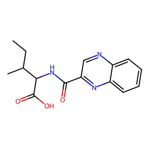 N-(2-Quinoxaloyl)-L-isoleucine structure