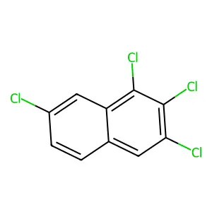 1,2,3,7-Tetrachloronaphthalene structure