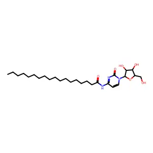 N-[1-[(2R,3S,4S,5R)-3,4-dihydroxy-5-(hydroxymethyl)oxolan-2-yl]-2-oxopyrimidin-4-yl]octadecanamide structure