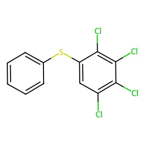 1,2,3,4-tetrachloro-5-(phenylsulfanyl)benzene structure