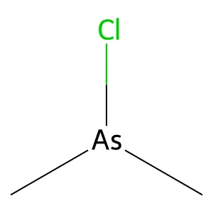 Chlorodimethylarsine structure