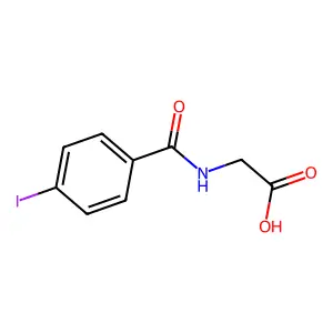 p-Iodohippuric acid structure