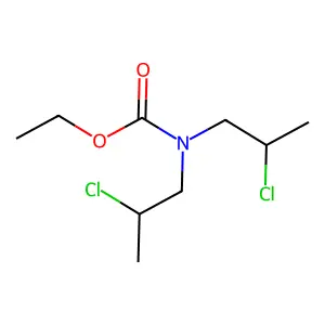 CARBAMIC ACID, BIS(2-CHLOROPROPYL)-, ETHYL ESTER structure