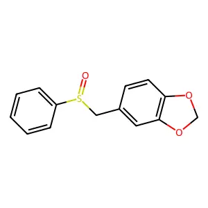 1,3-Benzodioxol-5-ylmethyl phenyl sulfoxide structure