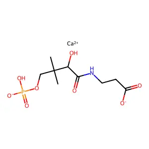 Calcium 4-phosphopantothenate structure