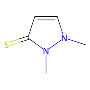 1,2-dimethylpyrazole-3-thione structure