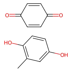 cyclohexa-2,5-diene-1,4-dione2-methylbenzene-1,4-diol structure