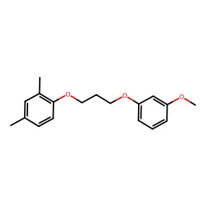 1-[3-(3-methoxyphenoxy)propoxy]-2,4-dimethylbenzene structure