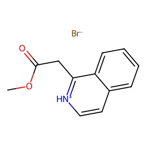 methyl 2-isoquinolin-2-ium-1-ylacetate bromide structure