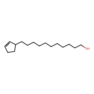 11-cyclopent-2-en-1-ylundecan-1-ol structure