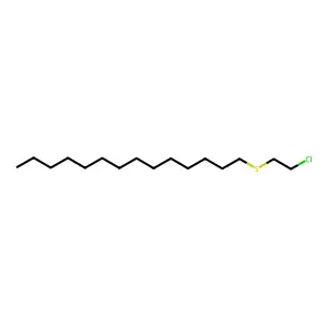 1-(2-chloroethylsulfanyl)tetradecane structure