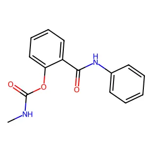 [2-(phenylcarbamoyl)phenyl] N-methylcarbamate structure