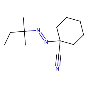 1-(2-methylbutan-2-yldiazenyl)cyclohexane-1-carbonitrile structure