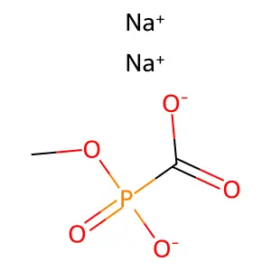 disodium[methoxy(oxido)phosphoryl]formate structure