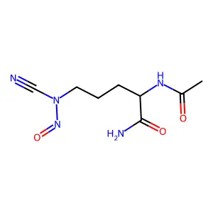 Compound C8H13N5O3 structure