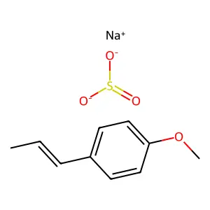 sodium1-methoxy-4-prop-1-enylbenzenesulfite structure