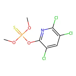 Chlorpyrifos-methyl structure