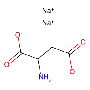 Disodium L-aspartate structure
