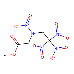 N-Nitro-N-(2,2,2-trinitroethyl)glycine methyl ester structure