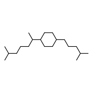 1-(1,5-Dimethylhexyl)-4-(4-methylpentyl)cyclohexane structure