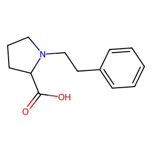 1-(2-phenylethyl)proline structure