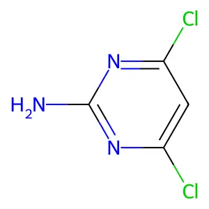 2-Amino-4,6-dichloropyrimidine structure