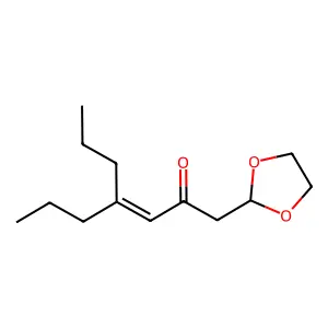 1-(1,3-Dioxolan-2-yl)-4-propylhept-3-en-2-one structure