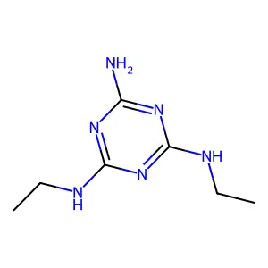 1,3,5-Triazine-2,4,6-triamine, N,N'-diethyl- structure