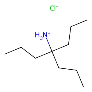 (1,1-Dipropylbutyl)ammonium chloride structure