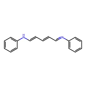 N-(5-phenyliminopenta-1,3-dienyl)aniline structure