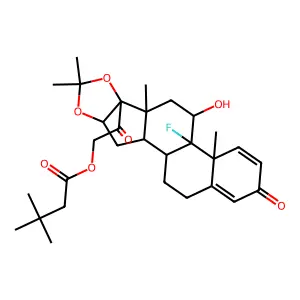 TRIAMCINOLONE HEXACETONIDE structure
