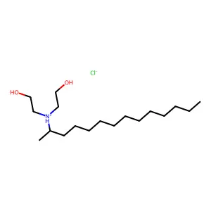 2,2'-((1-Methyltridecyl)imino)bisethanol hydrochloride structure