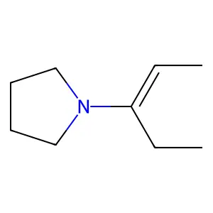 1-(1-Ethylpropenyl)pyrrolidine structure