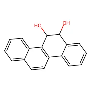 (5R,6R)-5,6-dihydrochrysene-5,6-diol structure
