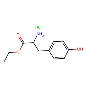 DL-Tyrosine ethyl ester hydrochloride structure