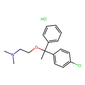 Chlorphenoxamine hydrochloride structure