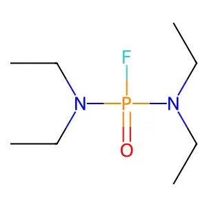 Tetraethylphosphorodiamidic fluoride structure