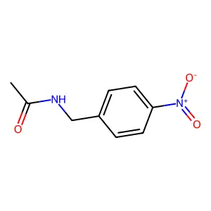N-[(4-nitrophenyl)methyl]acetamide structure