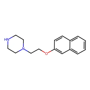 1-(2-naphthalen-2-yloxyethyl)piperazine structure