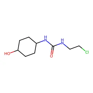 1-(2-chloroethyl)-3-(4-hydroxycyclohexyl)urea structure