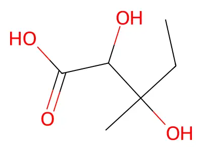2,3-Dihydroxy-3-methylpentanoic acid structure