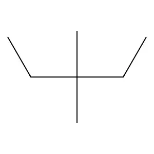 3,3-DIMETHYLPENTANE structure