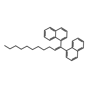 1-(1-naphthalen-1-ylundec-1-enyl)naphthalene structure
