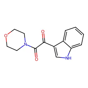 1-(1H-indol-3-yl)-2-morpholin-4-ylethane-1,2-dione structure