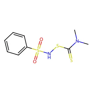 benzenesulfonamido N,N-dimethylcarbamodithioate structure