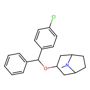 Clobenztropine structure