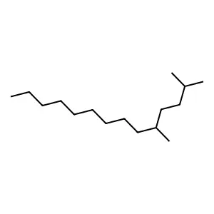 2,5-DIMETHYLTETRADECANE structure