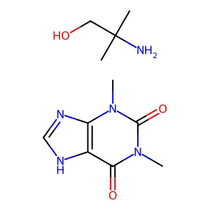 2-amino-2-methylpropan-1-ol1,3-dimethyl-7H-purine-2,6-dione structure