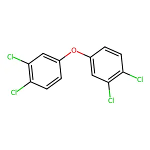 Compound C12H6Cl4O structure