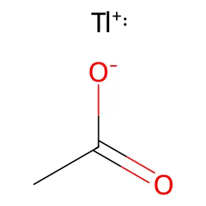 Thallium(I) acetate structure